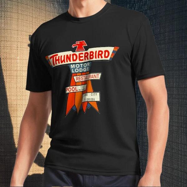 Men s and Women s T-shirts The Vintage Thunderbird Motel Sign XXL