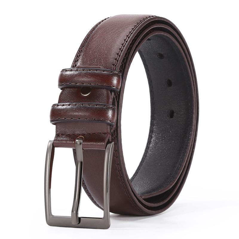 Men's Classic Business Pin Buckle Belt: Versatile Design for Middle-Aged and Young Professionals