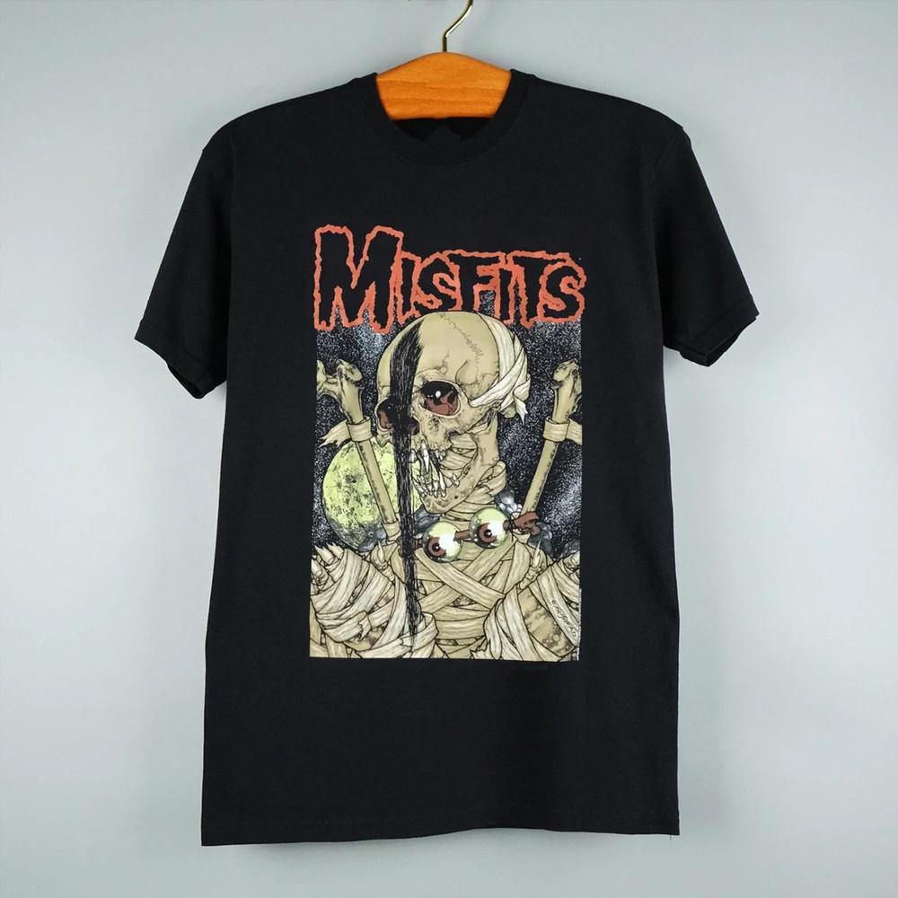 Винтажная хлопковая футболка Misfits Band Tour 1997 года для мужчин, черная, все размеры, унисекс XXXXL