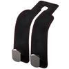 VEAGIA Black 20kg Load Metal Car Interior Storage Hook Double-Ended Hook, 1-Piece Set, Capacity,
