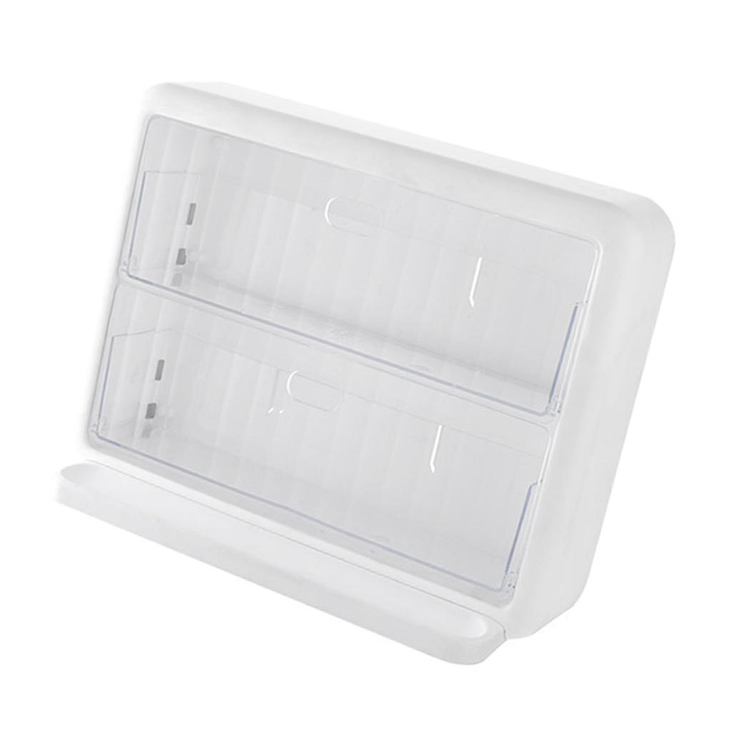 Wall Mounted Coffee Capsule Holder Clear Acrylic Compact Tea Bag Storage Rack for Office