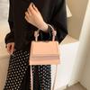 Eine stilvolle einfarbige PU-Material Damen-Schultertasche Handtasche, eine Vielzahl von Macaron-Farben, zart und klein, neu