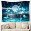 Mystical Butterfly Starry Sky Digital Printing Polyester Wall Hanging Tapestry Decorative Living Room Bedrooms Background Gift