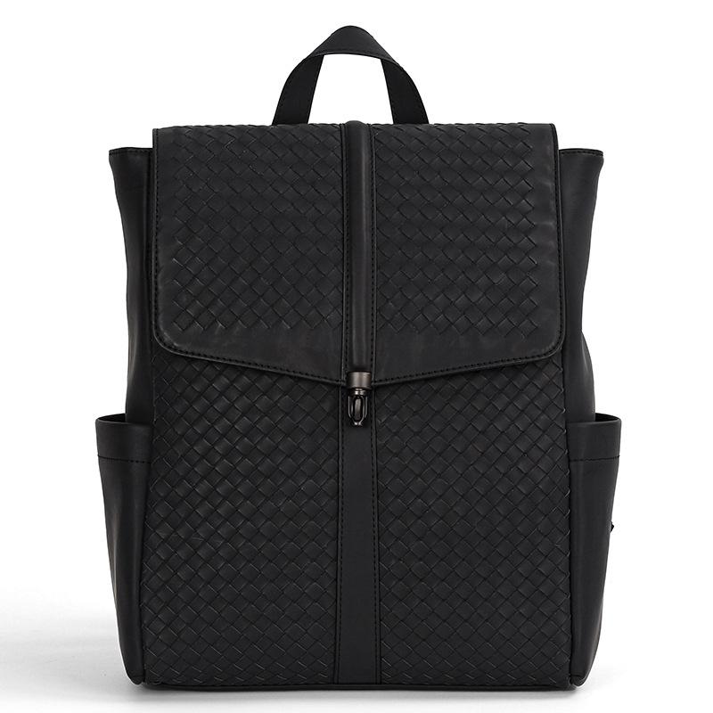 

Мужской повседневный деловой рюкзак в корейском стиле большой вместимости 33x12x34 cm чёрный