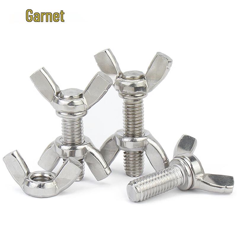 Jianat 304 Stainless Steel Butterfly Thumb Screw and Nut Set