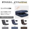 CHUUARYUU Seat Chair High Back Reclining Compact Folding Chair Sofa 14 Step Gear Memory Foam Fluffy Floor Sofa Floor Chair Extra Thick Lightweight