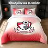 Bournemouth Football Design Bed Bedding Set 1 Duvet Cover + 2 Pillowcases Soft Breathable Household Bed Linens