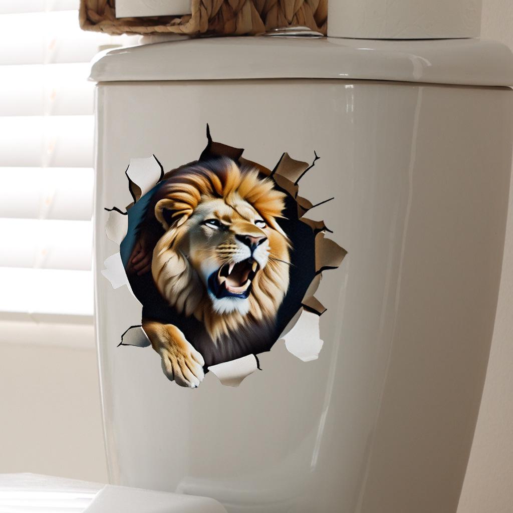 2025 FC1052 Wasserdicht Ölfest Abnehmbarer Löwe Wandsticker