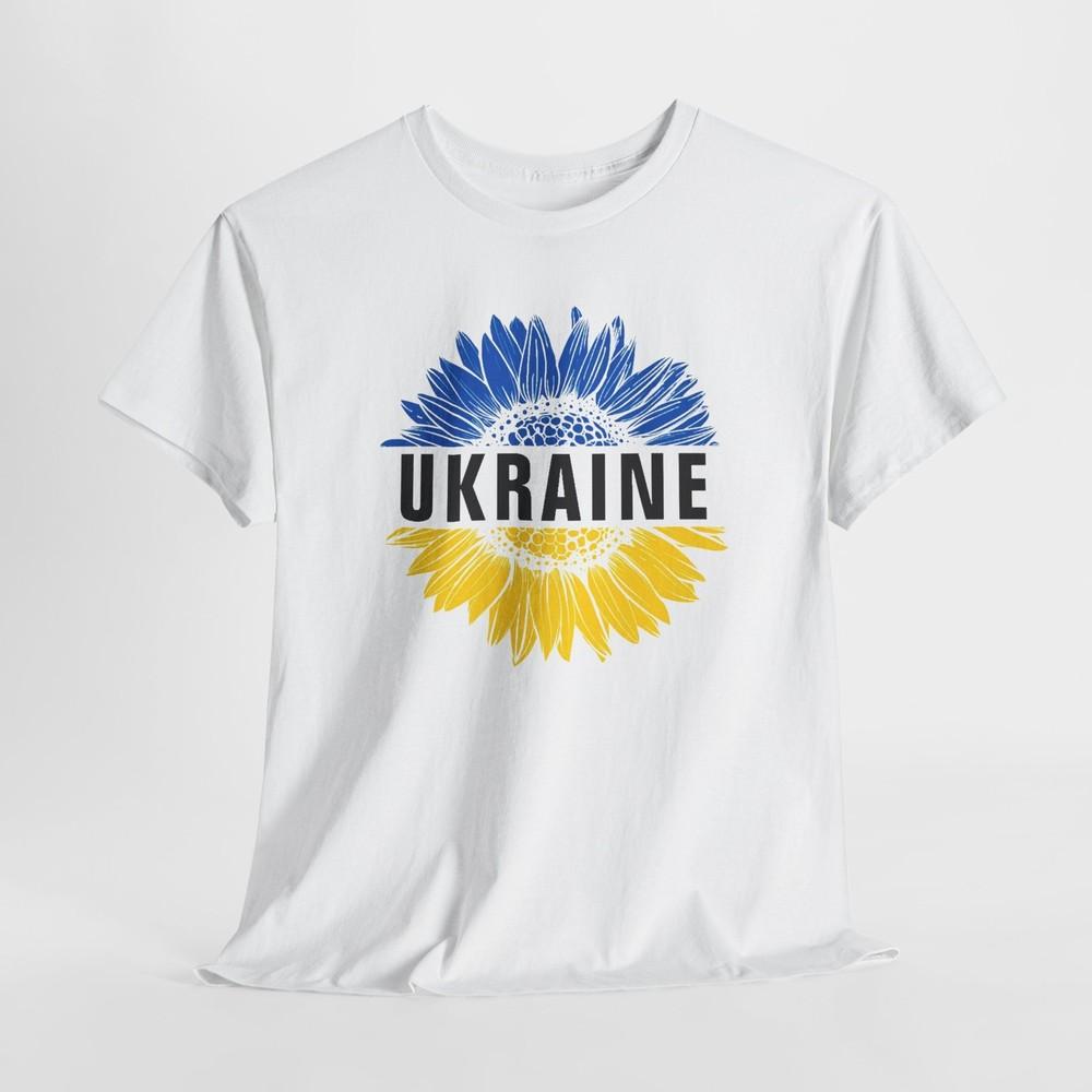 Support Ukraine Blue Gold Sunflower Tshirt Tops Tee, Ukrainian Flag T-shirt, Ukrainian Pride