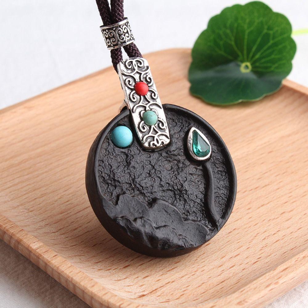Fashion Vintage Long Necklace Adjustable Ethnic Style Necklace Unisex Long Sweater Chain  Women Men
