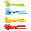 4Pcs Snowball Maker Clip For Kids Adult Heart Snowflake Duck Shape Clip Tongs for Outdoor Sand Snow Ball Mold Toys Sports Toys