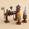 Medieval Military Castle Siege Machines Building Blocks Battering Ram Bonfire Catapults Weapons Rack Armor Helmets Bricks Toys