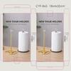Home Paper Towel Stand with Open Base Design, Metal Tissue Rack and Clear Faceted Accent for Kitchen Counter, Dining Area, and Bath Use