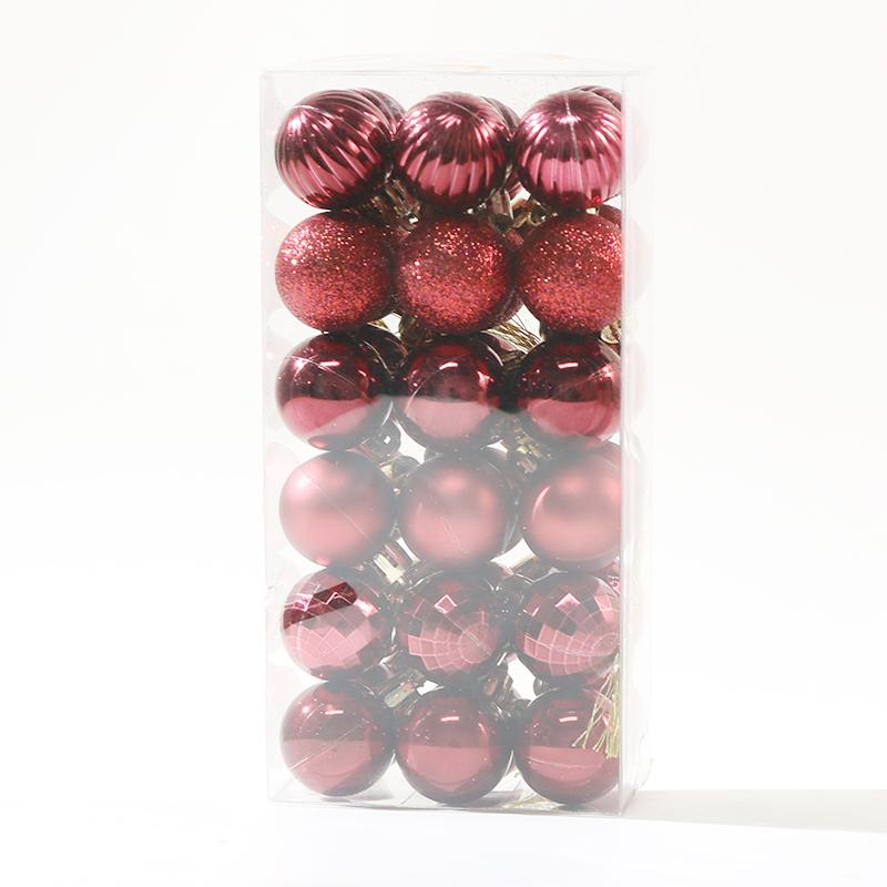 1 Box Weihnachtskugeln Christbaumschmuck Kugel Weihnachten Hängende Baumanhänger Heimpartydeko 2025 Neujahrsgeschenk Noel Navidad