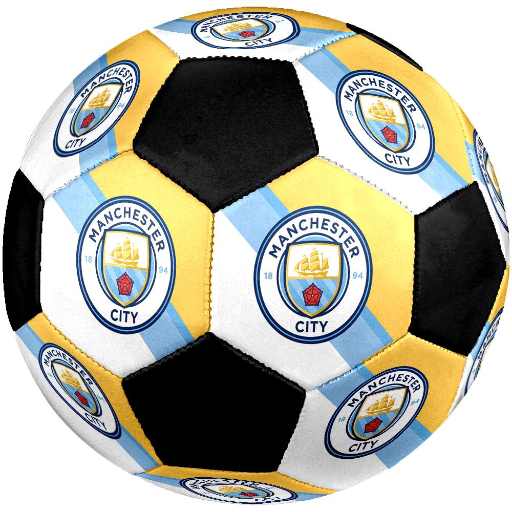 Manchester City Soccer Ball Colorful All Ages Machine Stitched PVC Competition Ready Durable High-Bounce.SIZE5