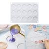 15 Cavity Wax Mold Seal Silicone Mat Pad for Wax Seal Stamp Wax Making Mould Removable for DIY Craft Adhesive Waxing