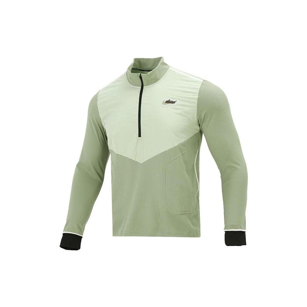 Nike Sweatshirts Men's Green Stand Collar Moderate Other DD6765-386