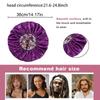 Women'S Fashion Bonnet Flower Printed Hair Hat With Wide Edge Elastic Silk Smooth Satin Face For Daily Home Sleep Hat