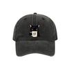 Trendy Cat Embroidery Feral Baseball Cap Adjustable Breathable Sun Hats Hip Hop Lightweight Sunscreen Hat Unisex Styles