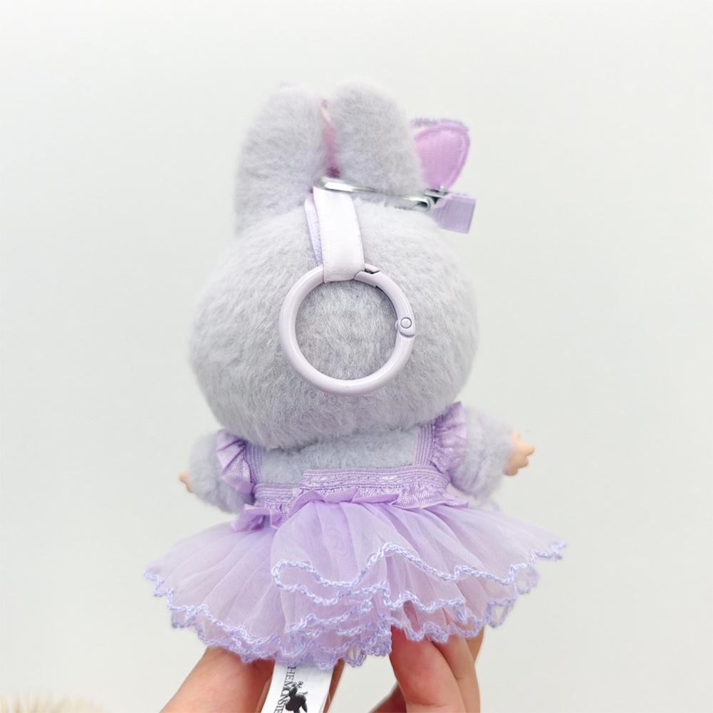 For 17cm/38cm Labubu Doll Clothes Fashion Puprple Dress Doll Clothes Color Match Dress Hat Accessories Cute Decoration Little Clothes