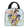 Custom Sailors Anime Moons Insulated Lunch Tote Bag for Women Men Bishoujo Resuable Thermal Cooler Bento Box School
