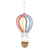 INS Macrame Rainbow Hot Air Balloon Hanging Decoration Rainbow Balloon Wall Decor for Kids Room Scandinavian Room Decor
