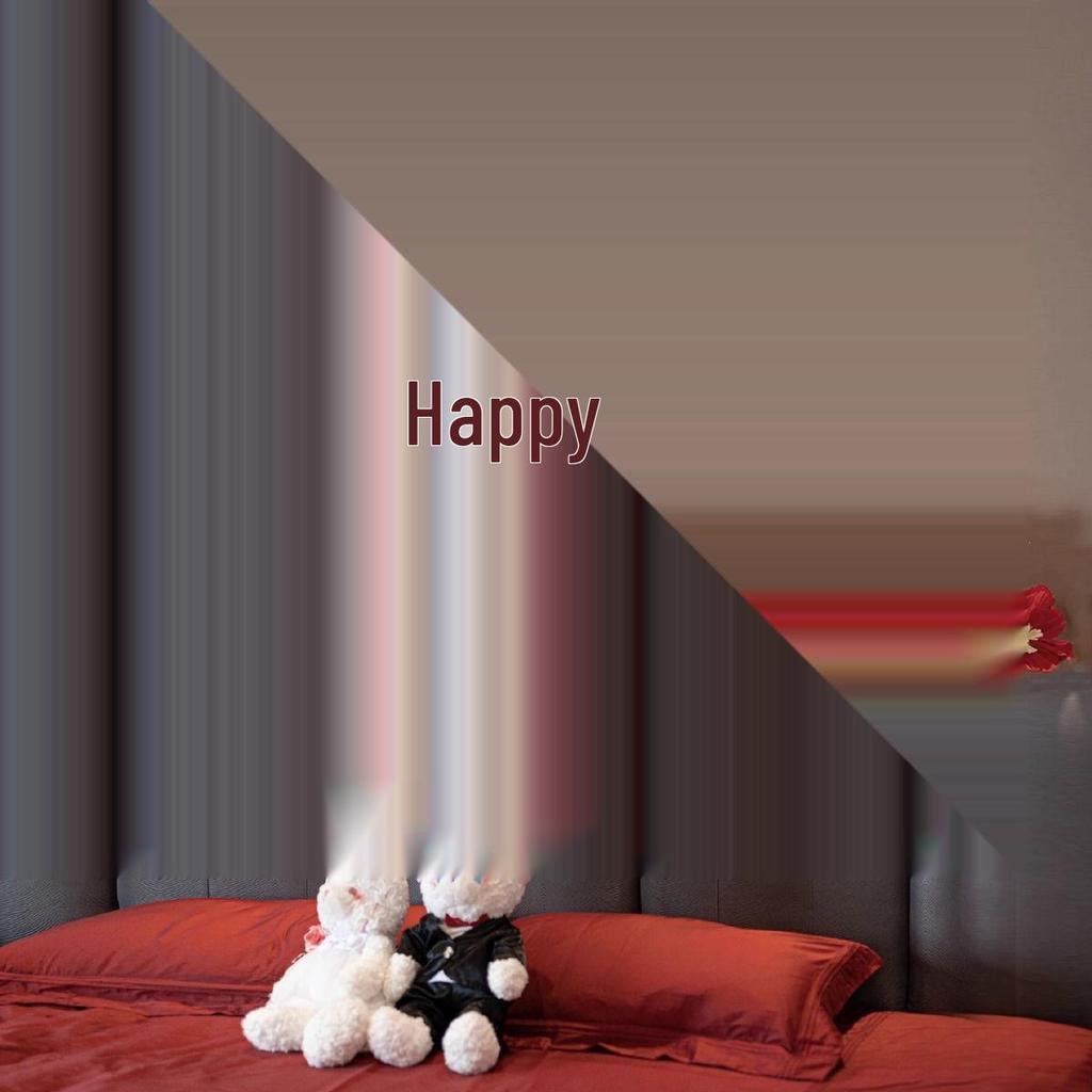 Double Happiness Wedding Decoration Set: Stickers, Wall Décor & Crepe Paper Flowers