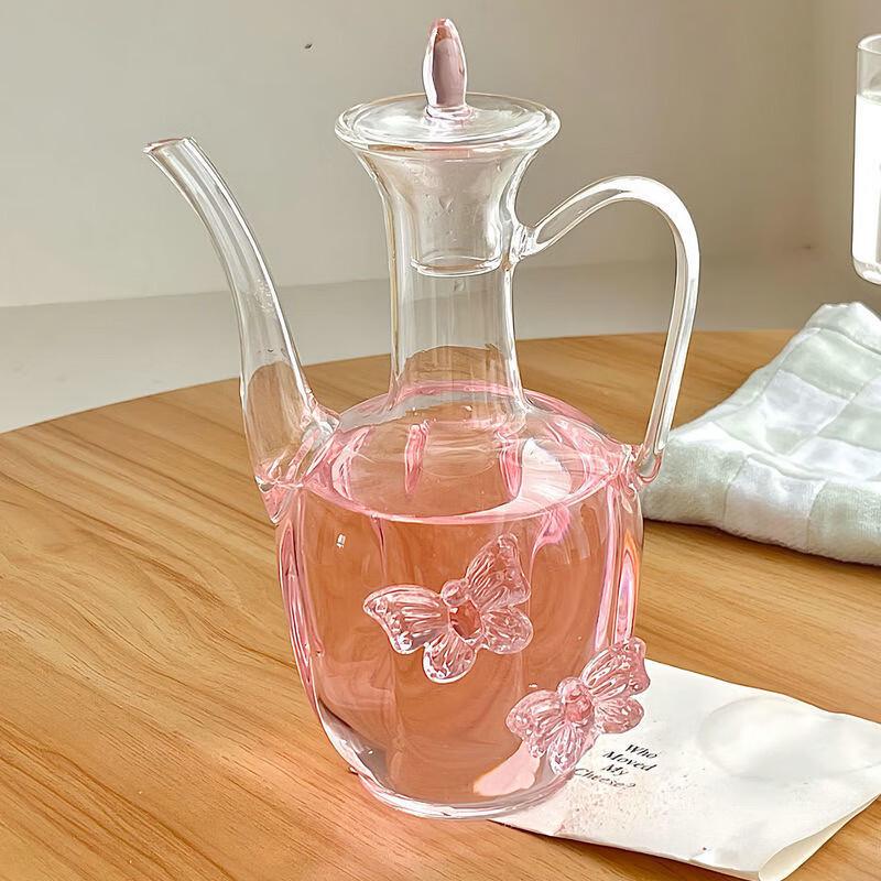 Shangqi Butterfly Design Glass Teapot