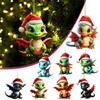 New Year Christmas Dragon Baby Egg Acrylic Christmas Hanging Creative Ornament Christmas Tree Hanging Ornament Pendant Gift