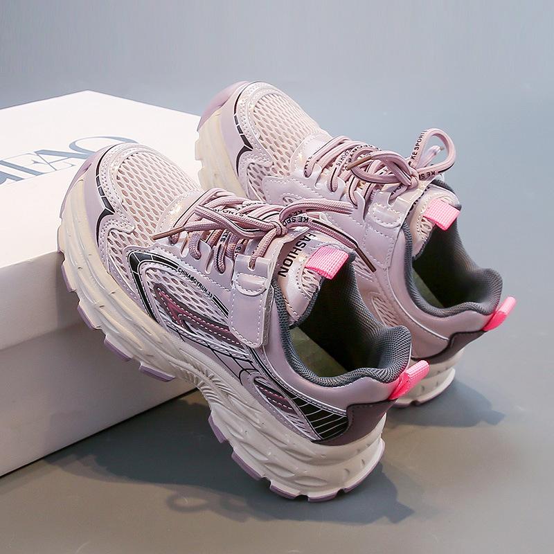 

Children s casual sports shoes 2025 spring and summer new girls versatile foreign breathable single net trendy boys sports shoes 33