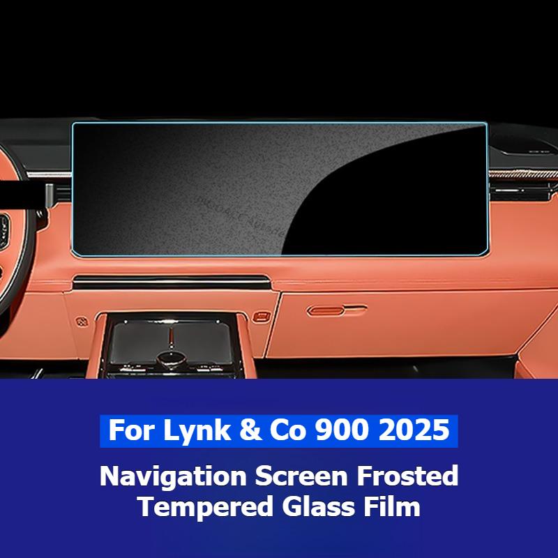 For Lynk & Co 900 2025 Navigation Instrument Tempered Glass Protector Film Rear Seat Screen Interior Stickers Car Accessories