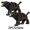 MOC Medeival Knights Horse Building Blocks Crow Wolf Warhorse Eagle Lion Green Dragon Warrior Bricks Toys Kids Gift