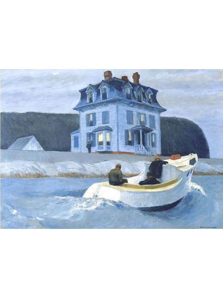 Edward Hopper Famous Realistic Master Art Poster Canvas Painting Nighthawks Life Landscape Wall Art Living Room Home Decoration