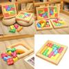 Adorable Cartoon Tetris Plush Cushion Toy Soft Crystal Velvet Sofa Pillow