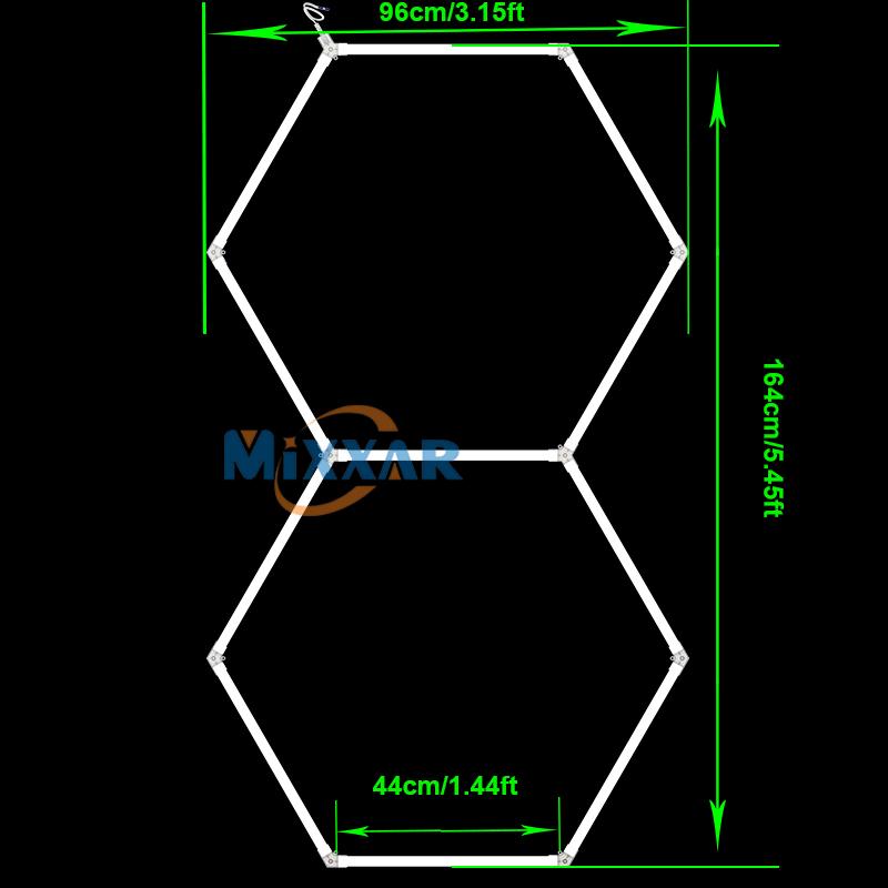 ZK20 110V-240 Honeycomb Hexagon Ceiling Lamp Car Lighting for Garage Hexagon Led Light for Auto Detailing Wash Beauty Station