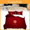 Arsenal Pattern Digital Print Bedding Threepiece Set With Brushed Fabric For Modern Childs Room