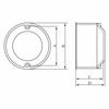 Flush-mounted installation box for plasterboards, plasterboard 60