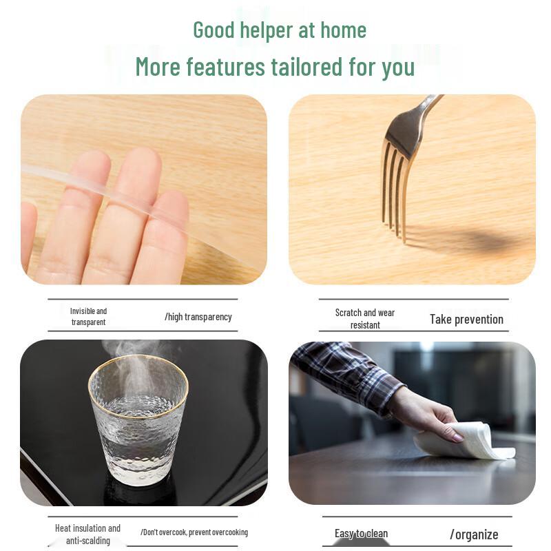 ZISIZ PVC Frosted Table Protector