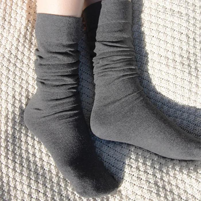 Loose, Soft, Cozy Cotton Short Knee Socks