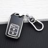 4 Buttons Car Key Case Cover for Honda CR-V Accord Civic Fit HR-V Odyssey Elysion Stepwgn Pilot TPU Key Protector Key Chains