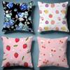 fruits Cushion Cover Soft Decorative Pillow Case Suitable for Bedroom Sofa Car Travel Use
