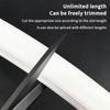 1 Piece Soft Recessed Silicone Diffuser Channel For 5050 Cob Flexible Ribbon Strip Light 1/3/5M Embedded Led Neon Rope Tube