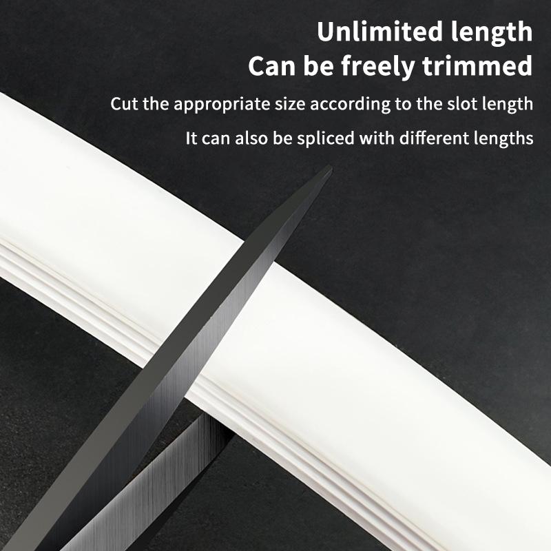 1 Piece Soft Recessed Silicone Diffuser Channel For 5050 Cob Flexible Ribbon Strip Light 1/3/5M Embedded Led Neon Rope Tube