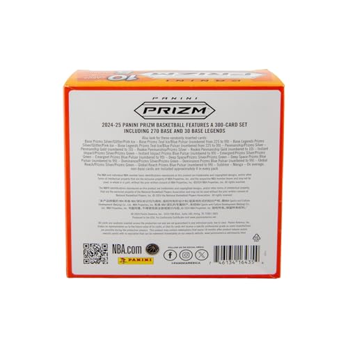 2024-25 Panini NBA Prizm Basketball Trading Cards Mega Box.