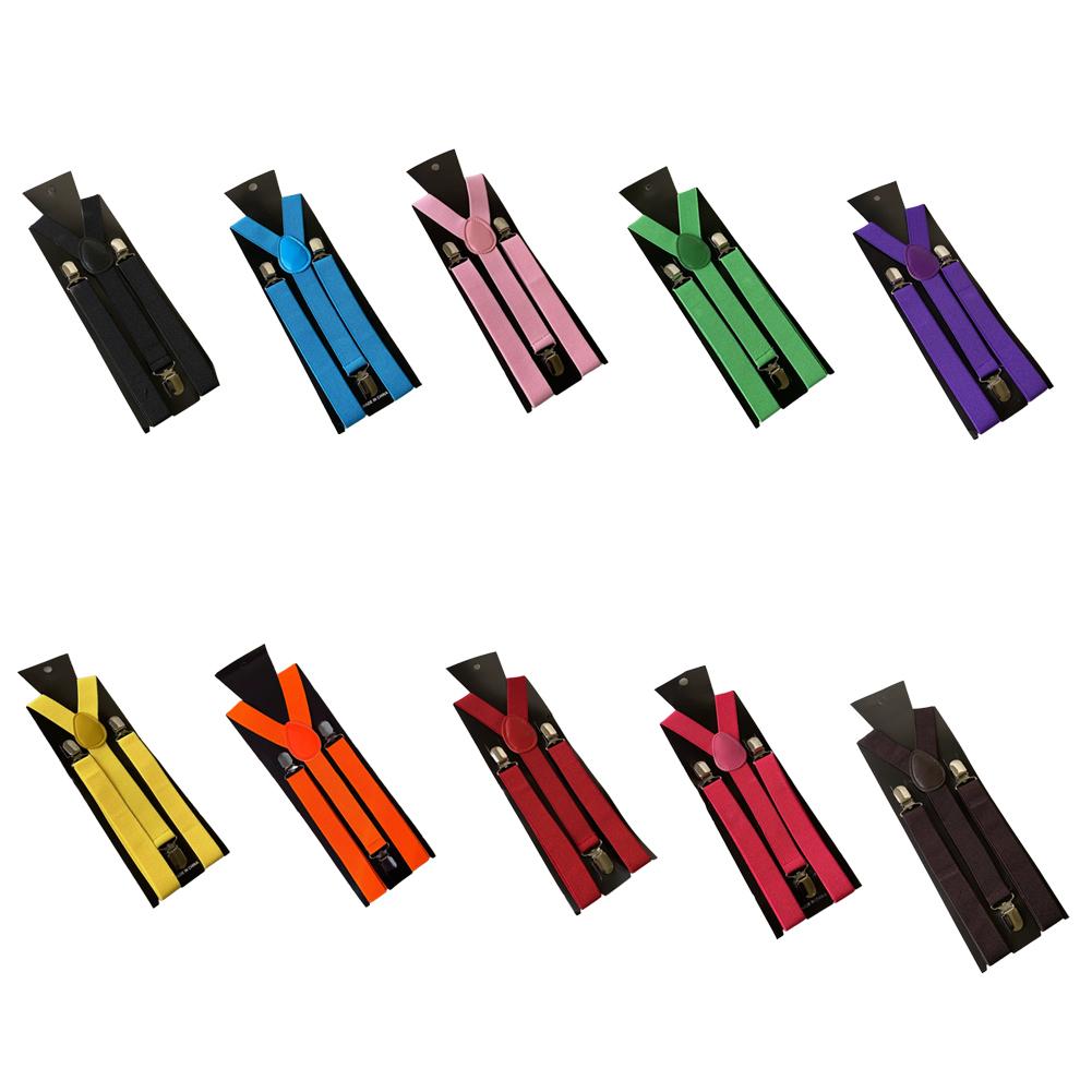 Suspenders For Men Pants Apparel Adult Suspender Man Shirt Dress Women Wedding Party Solid Colors Suit Skirt With Braces Straps