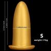 Gold Oversized Silicone Anal Plug - Extra Large Butt Plug for Men Women, Anal Stretching BDSM Adult Sex Toy