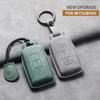 Leather Car Key Case Cover Shell For Mitsubishi Xpander Outlander L200 Asx Pajero Eclipse Cross Montero Soft Lancer Mirage Sport