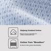 HLA [Six Pairs] Men's Short Cotton Socks, Mesh 5A Breathable Sports Casual Ankle Socks, 6 Pairs