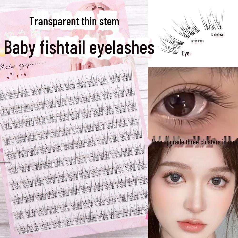 

Супермягкие изогнутые натуральные накладные ресницы - Модель 8910 мм Короткие прямые одиночные пучки 9mm