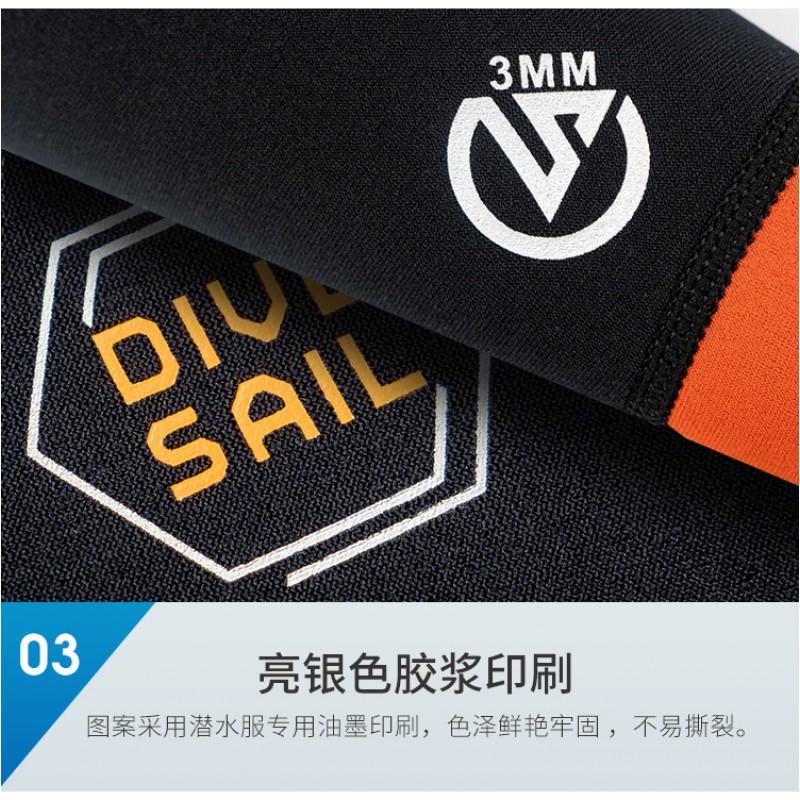 3mm Neoprene Wetsuit Top Men Women Warm Long Sleeve Snorkeling Diving Surfing Winter Swimming